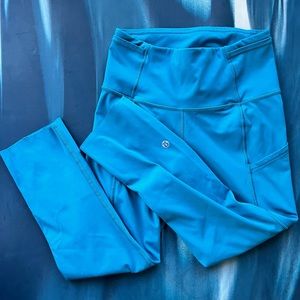 Lululemon fast and free tight, crop length, real size 4